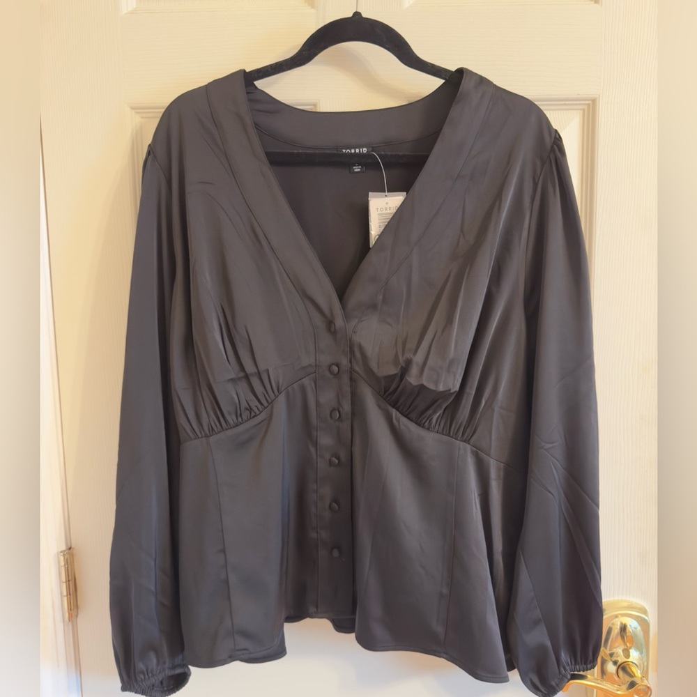 Torrid Black Blouse